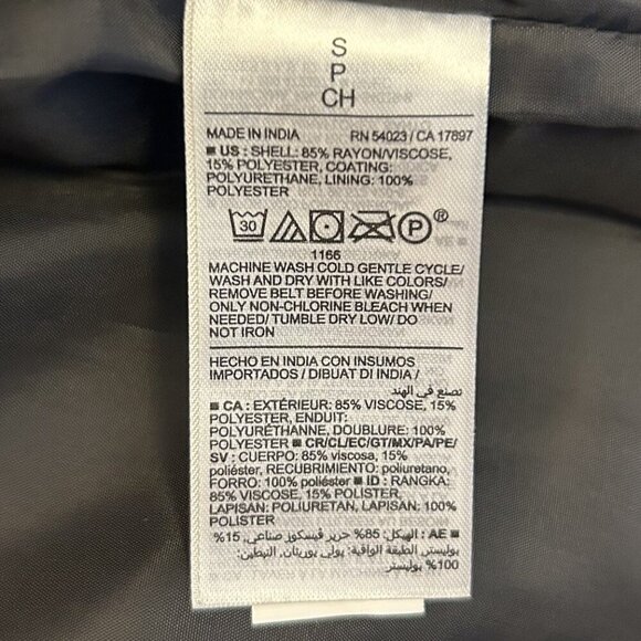 Old Navy Women's Faux Leather Belted Biker Jacket Size S Black Full Zip NWT - Picture 5 of 16